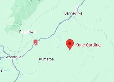 kane carding Dannevirke map